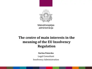 The Centre of Main Interests in EU Insolvency Regulation