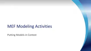 Overview of MEF Modeling Activities in LSO and Network Evolution