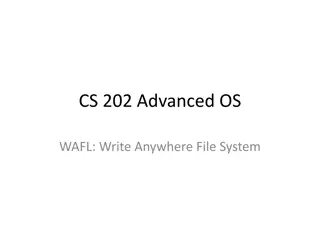 Understanding WAFL: Write Anywhere File System in Distributed Systems