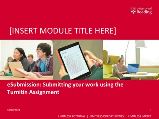 Efficient eSubmission Process with Turnitin Assignment