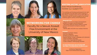 Initiatives Addressing Sexual Assault and Harassment in University Settings