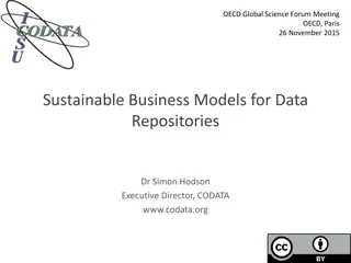 Sustainable Business Models for Data Repositories Project