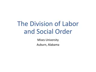 The Division of Labor and Social Order in Capitalism