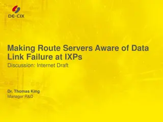 Ensuring Route Server Resilience in IXPs Against Data Link Failures