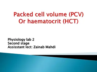 Blood Components and Microhaematocrit Procedure in Physiology Lab