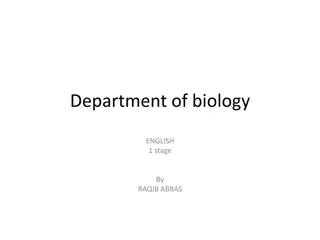 Department of biology