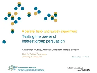 Testing the Power of Interest Group Persuasion: A Field and Survey Experiment