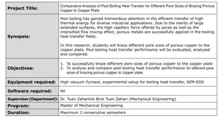 Comparative Analysis of Pool Boiling Heat Transfer for Different Pore Sizes