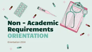 Non-Academic Requirements (NARs) for Clinical Placements