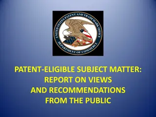 Evolution of Patent Eligibility in the USA