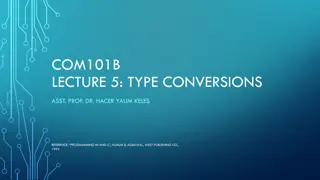 Type Conversions in ANSI C Programming