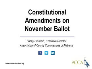 Alabama County Constitutional Amendments and Administrative Decision-Making Overview