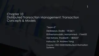 Distributed Transaction Management in CSCI 5533 Course