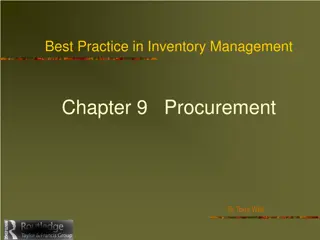 Best Practices in Inventory Management and Procurement Strategies