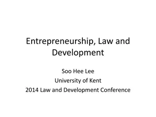 Understanding Entrepreneurship, Law, and Development in Developing Countries