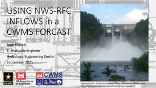 Setting Up NWS-RFC Inflows in CWMS Forecast for Raystown Dam Project