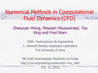 Overview of Numerical Methods in Computational Fluid Dynamics