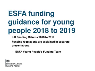 ESFA Funding Guidance for Young People 2018-2019