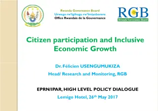 Importance of Inclusive Economic Growth and Governance in Rwanda