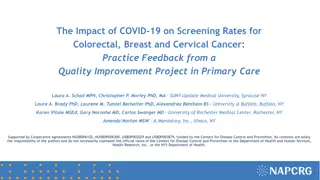 Impact of COVID-19 on Cancer Screening Rates in Primary Care