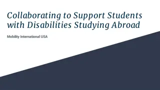 Collaborating to Support Students with Disabilities Studying Abroad