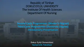 Nursing Programs at Dokuz Eylul University Department of Nursing