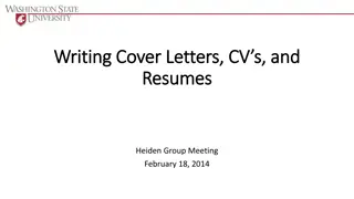 Comprehensive Guide to Writing Cover Letters and Resumes