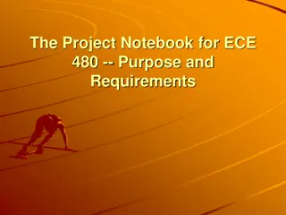 Guidelines for Maintaining ECE 480 Project Notebooks