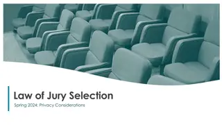 Privacy Considerations in the Law of Jury Selection