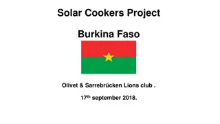 Solar Cookers Project in Burkina Faso: Empowering Communities with Renewable Energy