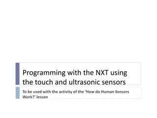 Programming with Sensors: NXT Touch & Ultrasonic Sensors in Action