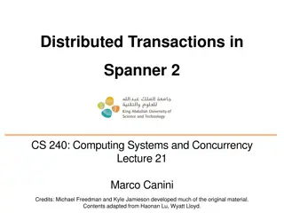 Distributed Transactions in Spanner: Insights and Mechanisms