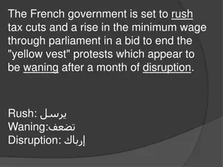 French Government Rushes Tax Cuts and Minimum Wage Rise Amid Yellow Vest Protests