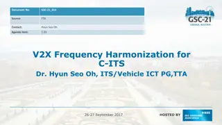 V2X Communication Technology and Frequency Harmonization for C-ITS