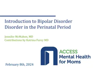 Bipolar Disorder in the Perinatal Period