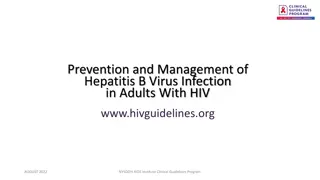 Hepatitis B Virus Management in Adults with HIV