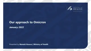 Approach to Omicron: January 2022 Insights from Ministry of Health