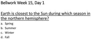 Science Bellwork Questions for Week 15