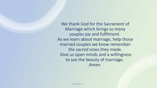 Purpose of Catholic Marriage