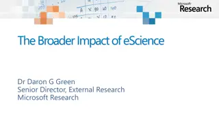 Exploring the Broader Impact of eScience in Society