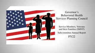 Governor's Behavioral Health Services Planning Council SMVF Subcommittee Annual Report FY22