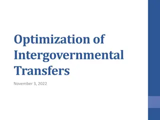 Optimization of Intergovernmental Transfers Presentation