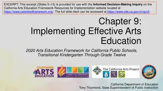 California Arts Education Framework: Empowering Students Through Comprehensive Arts Programs