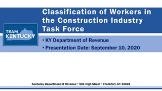 Kentucky Department of Revenue's Tax Issues for Misclassified Workers in the Construction Industry