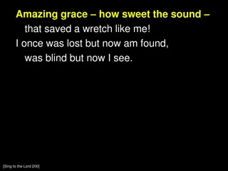 Amazing Grace - A Hymn of Redemption and Hope