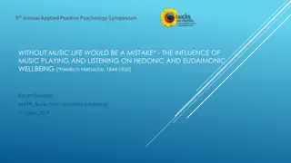 The Impact of Music on Wellbeing: Insights from Applied Positive Psychology Symposium