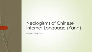 Innovations of Chinese Internet Language and Writing Systems