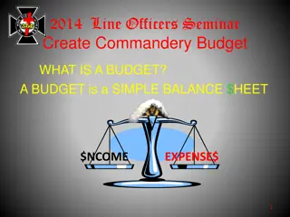 Commandery Budgeting: A Practical Guide for Financial Management