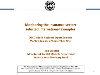 International Examples of Monitoring the Insurance Sector