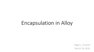 Understanding Encapsulation in Alloy Modeling